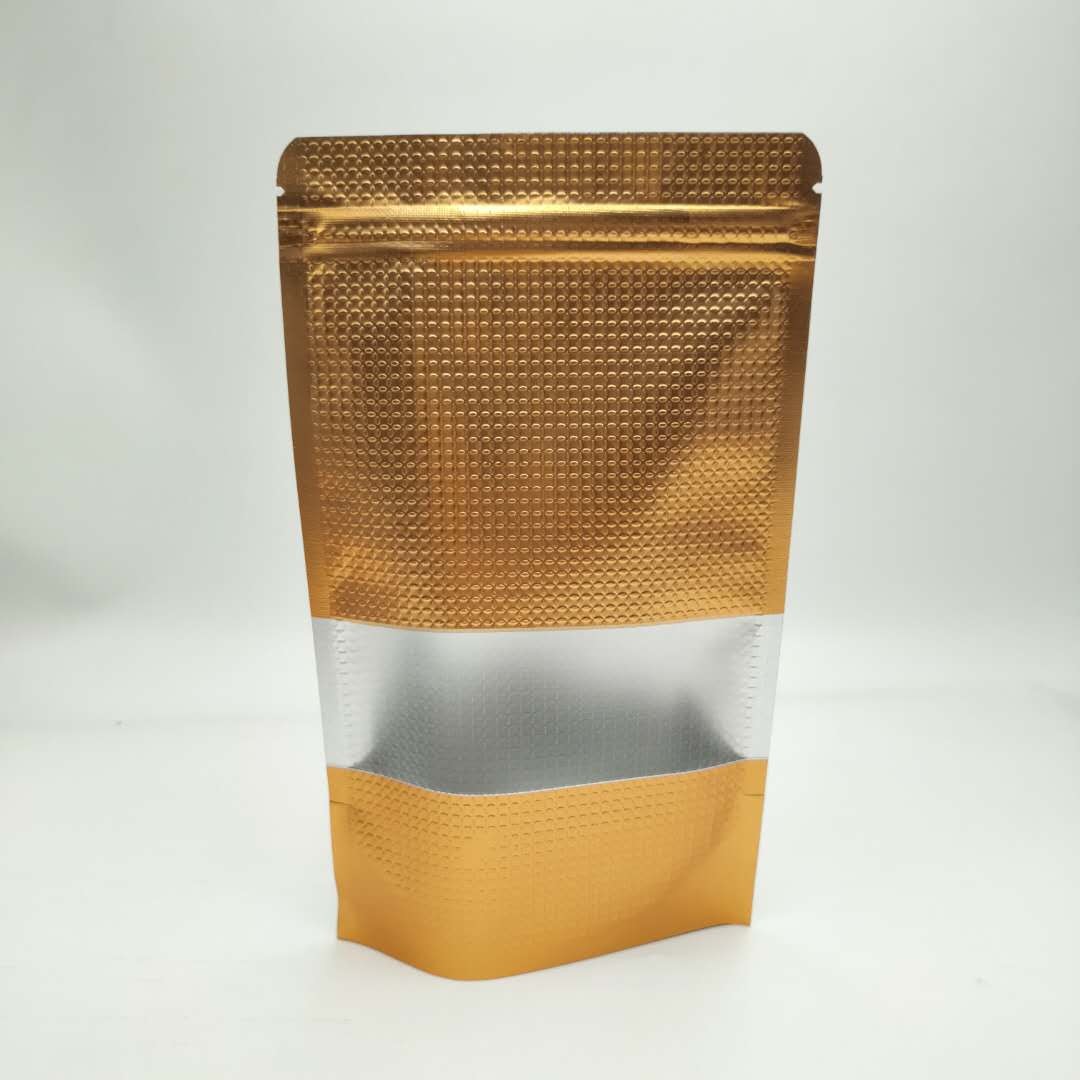 Aluminium Stand Up Pouches 200g / 250g Logo Disesuaikan Untuk Biji Kopi