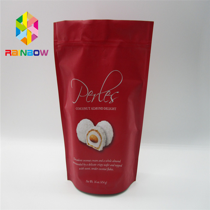 Ziplock Plastic Pouch Bag Foil Dilaminasi Untuk Kopi / Permen / Buah Kering