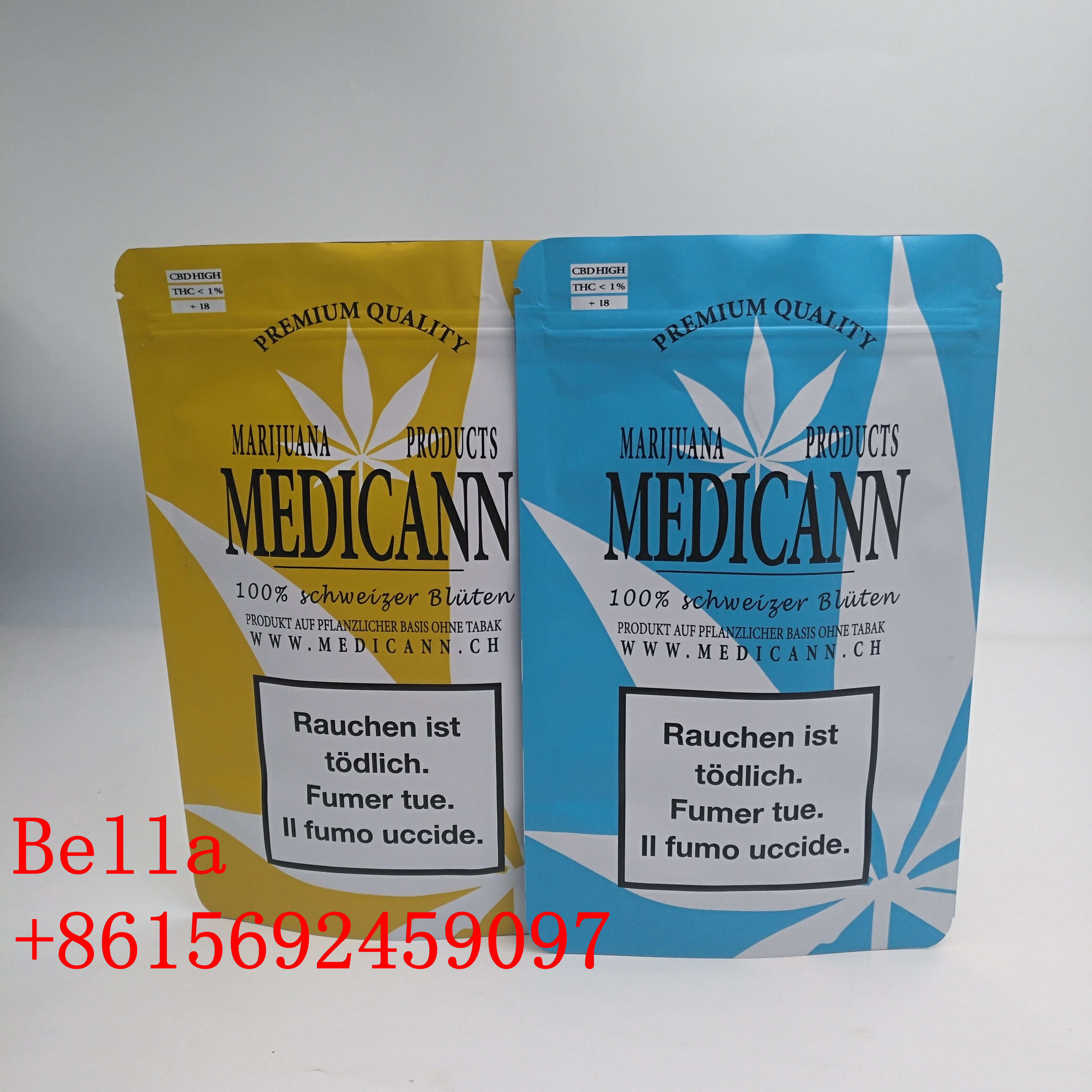 Kantong Plastik Heat Seal Tiga Lapisan Dilaminasi Dengan Pencetakan Logo