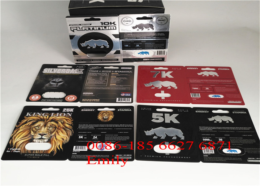 Kemasan Kartu Blister Rhino 69 9 x 12cm Dengan Finishing Permukaan Mengkilap