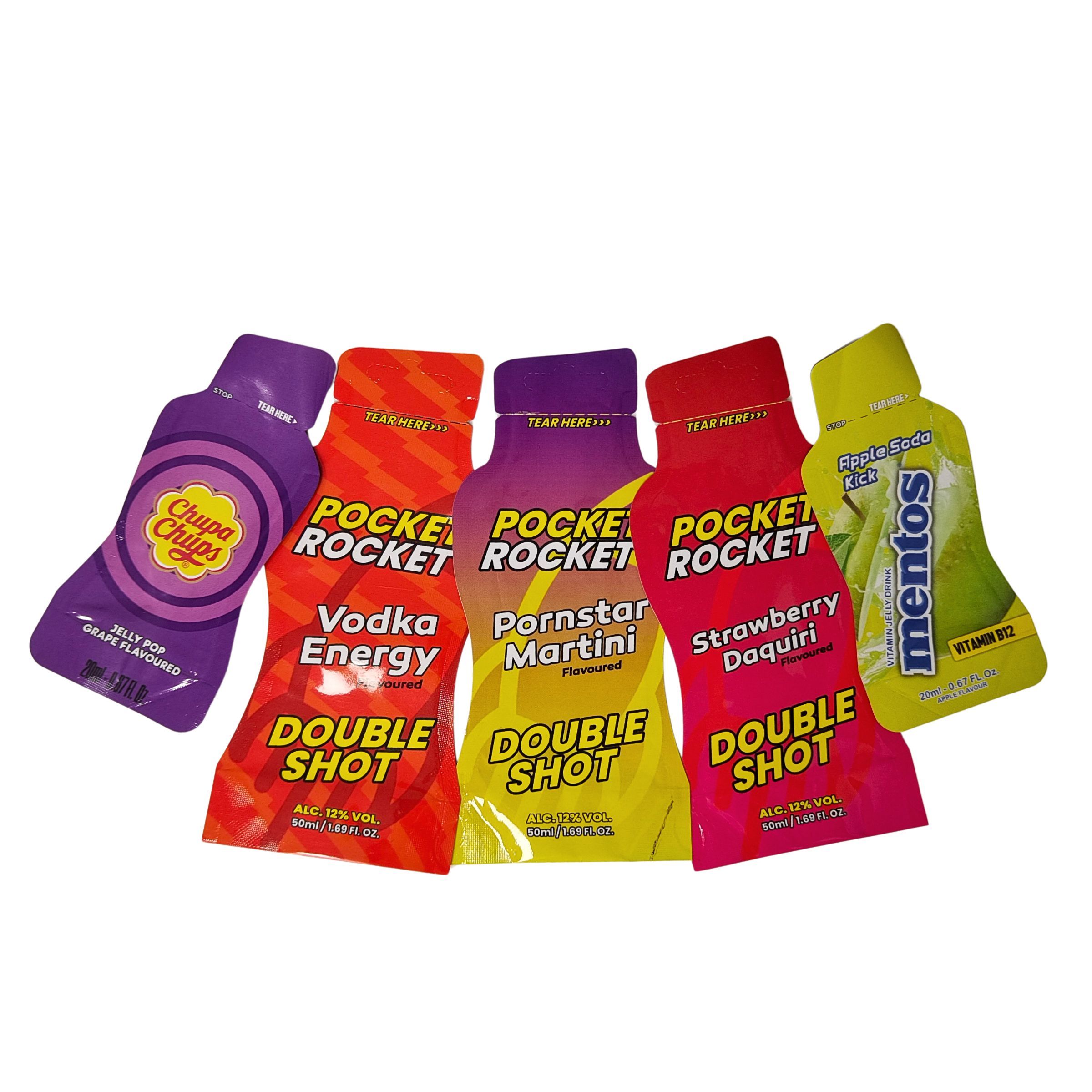 Kantong Mylar Holografik Cetak Kustom Kemasan Biodegradable yang Dapat Disegel Ulang untuk Kantong Makanan Ringan