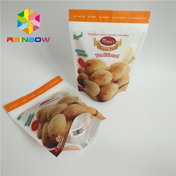 Foil Laminated Snack Food Packaging Bags Matte Surface Finish Untuk Biskuit