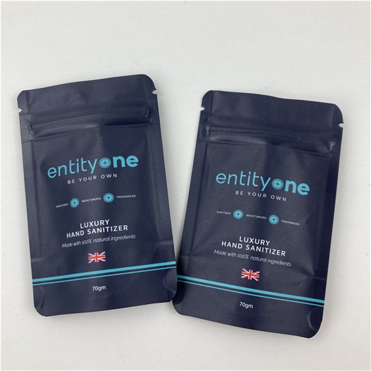 Custom Logo Cetak Stand Up Kantong Dengan Zipper Matt Finish Aluminium Foil Bahan Food Grade Doypack