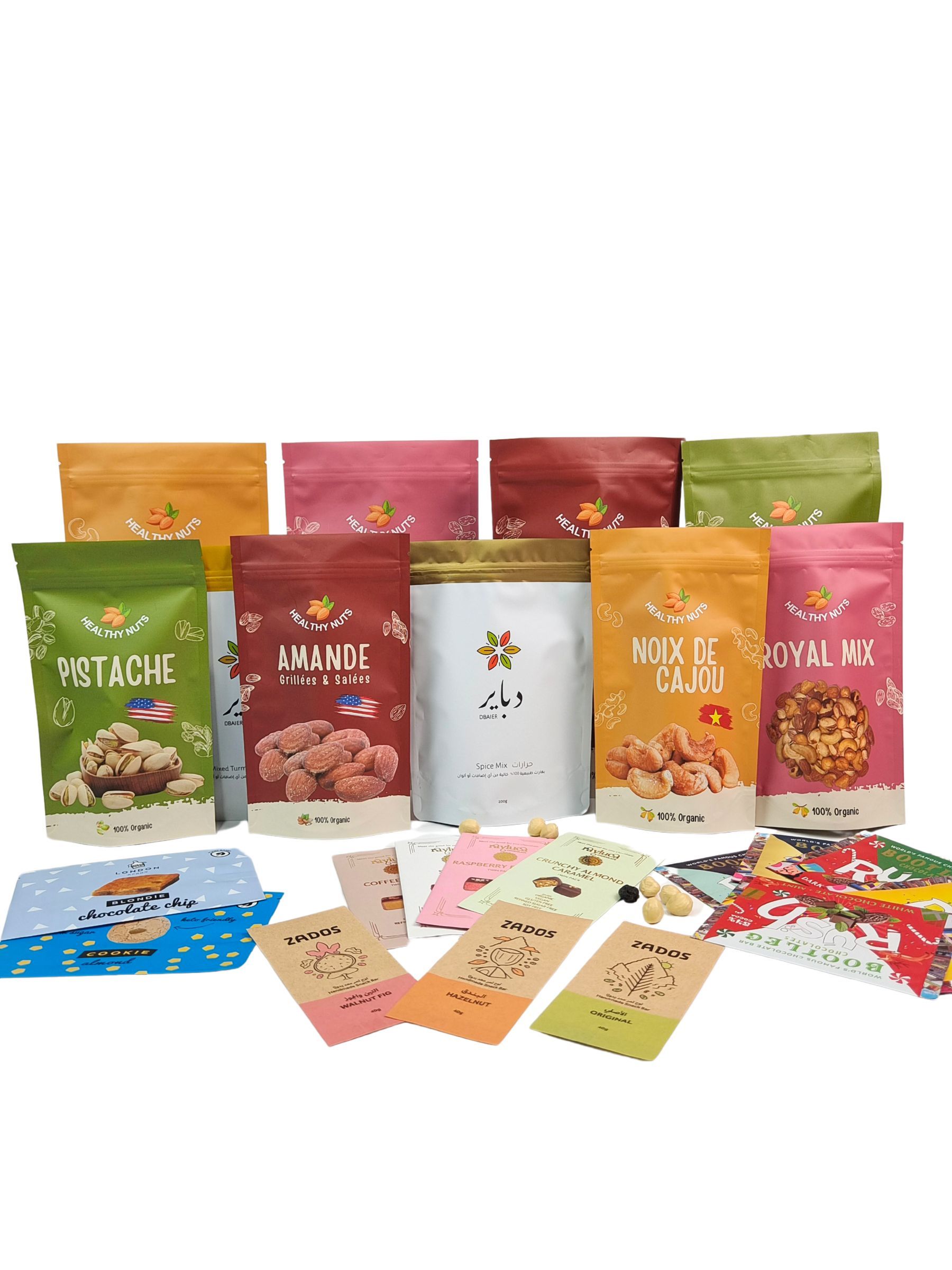 Biodegradable Food Grade Snack Packaging Heat Seal Aluminium Foil Zipper Bag Untuk Kacang Teh Kopi Makanan Hewan Peliharaan