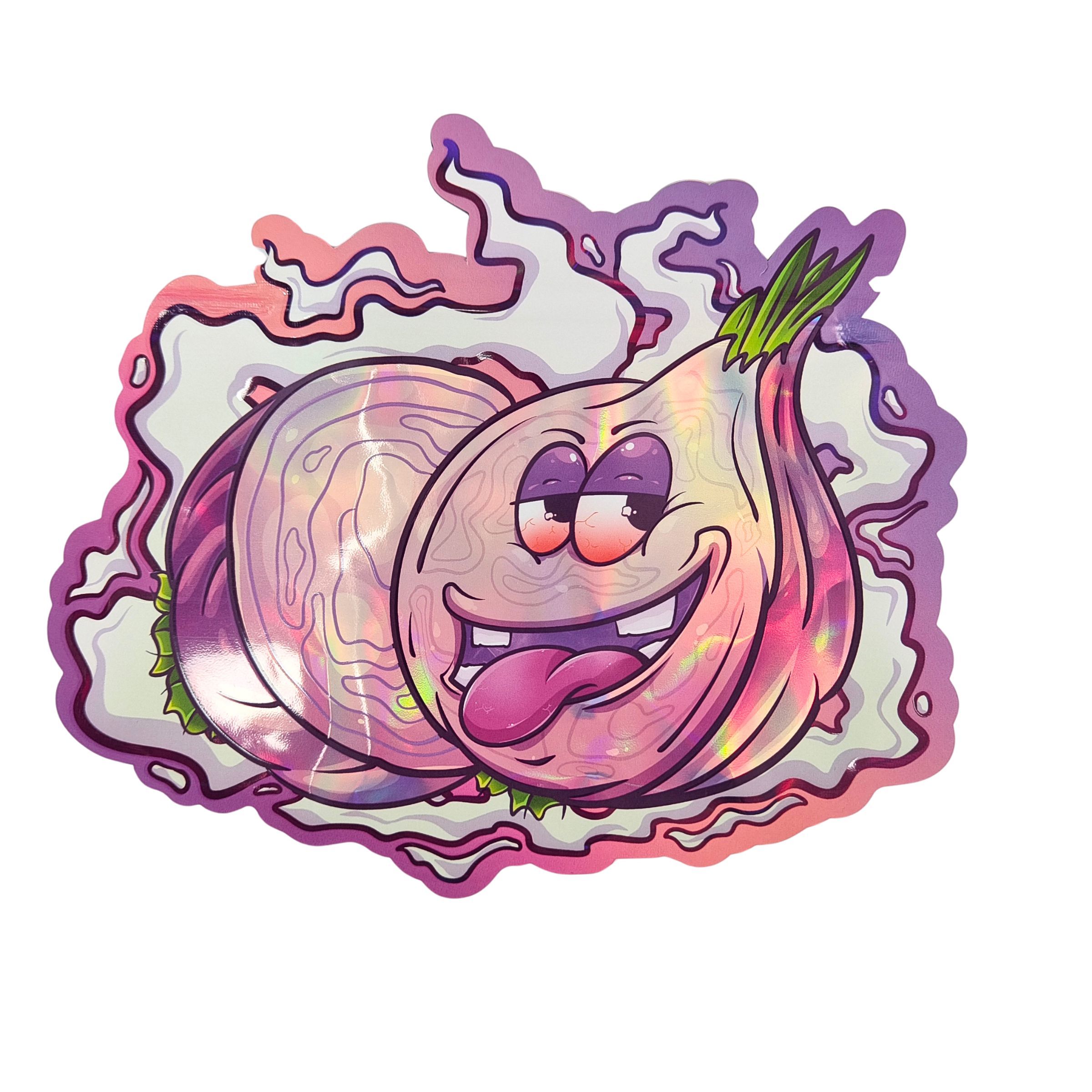 Kantong Mylar Holografik Sentuhan Lembut dengan Resleting untuk Permen Herbal Bunga Kering Permen Karet Biskuit Gula Kemasan Tahan Anak