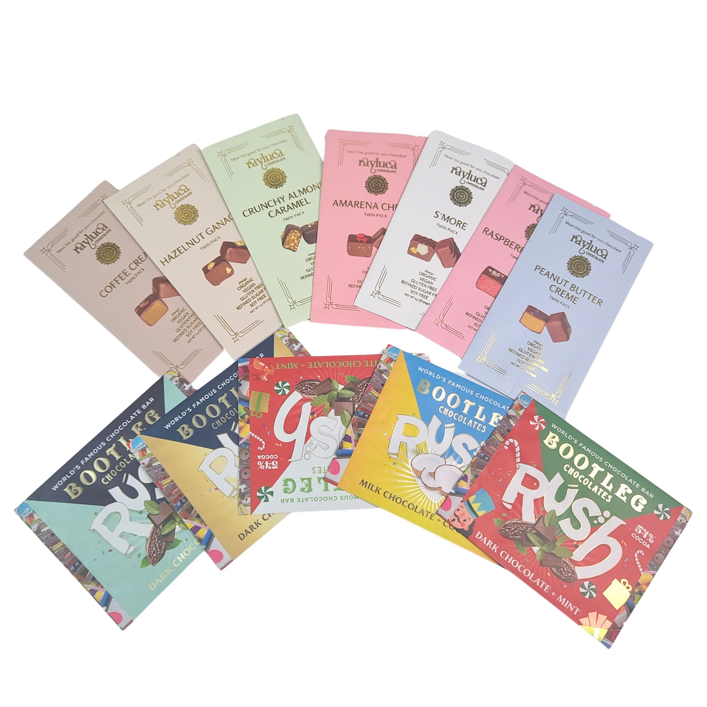 Aluminium foil yang dapat dimakan kantong kembali segel plastik kecil Mylar Oat Cokelat Energy Bar Cookie Snack Candy Packaging Bag