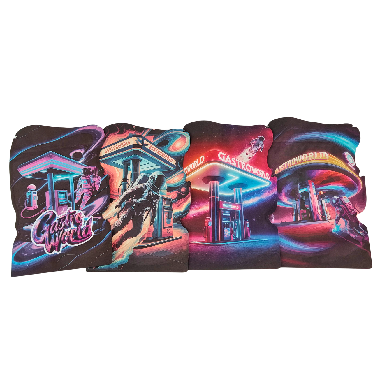 Bag Mylar dengan bentuk tidak teratur untuk permen karet tembakau PET plastik dengan kantong ritsleting anti anak