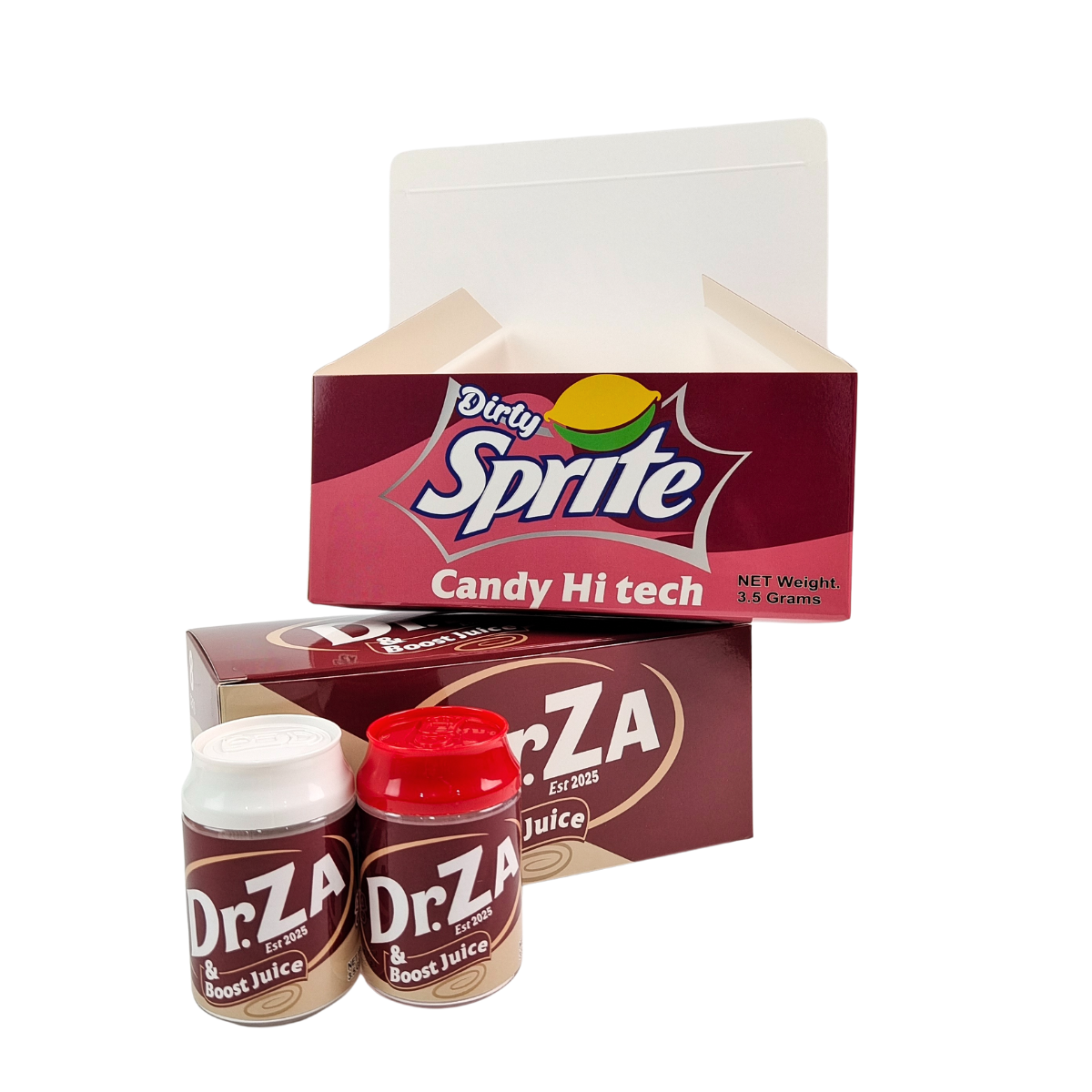 PET Plastik Food Box 3.5g soda Candy Can dengan tutup bengkok