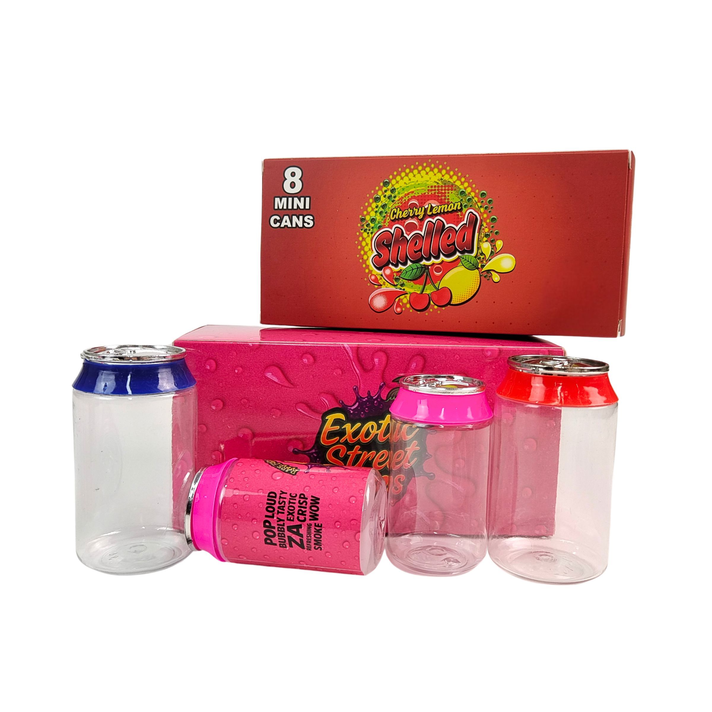 Label Kustom Wadah Plastik Bening 3.5g & 7g PET Dengan Tutup Aluminium Ulir Untuk Gula Permen Kue Kemasan Makanan Kotak Kertas Tampilan