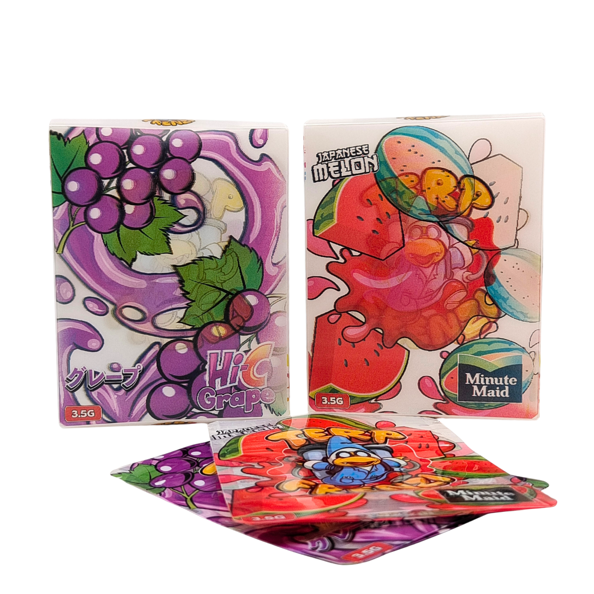 Kantong Mylar Tahan Anak 3.5g Kustom untuk Pengemasan Makanan Ringan