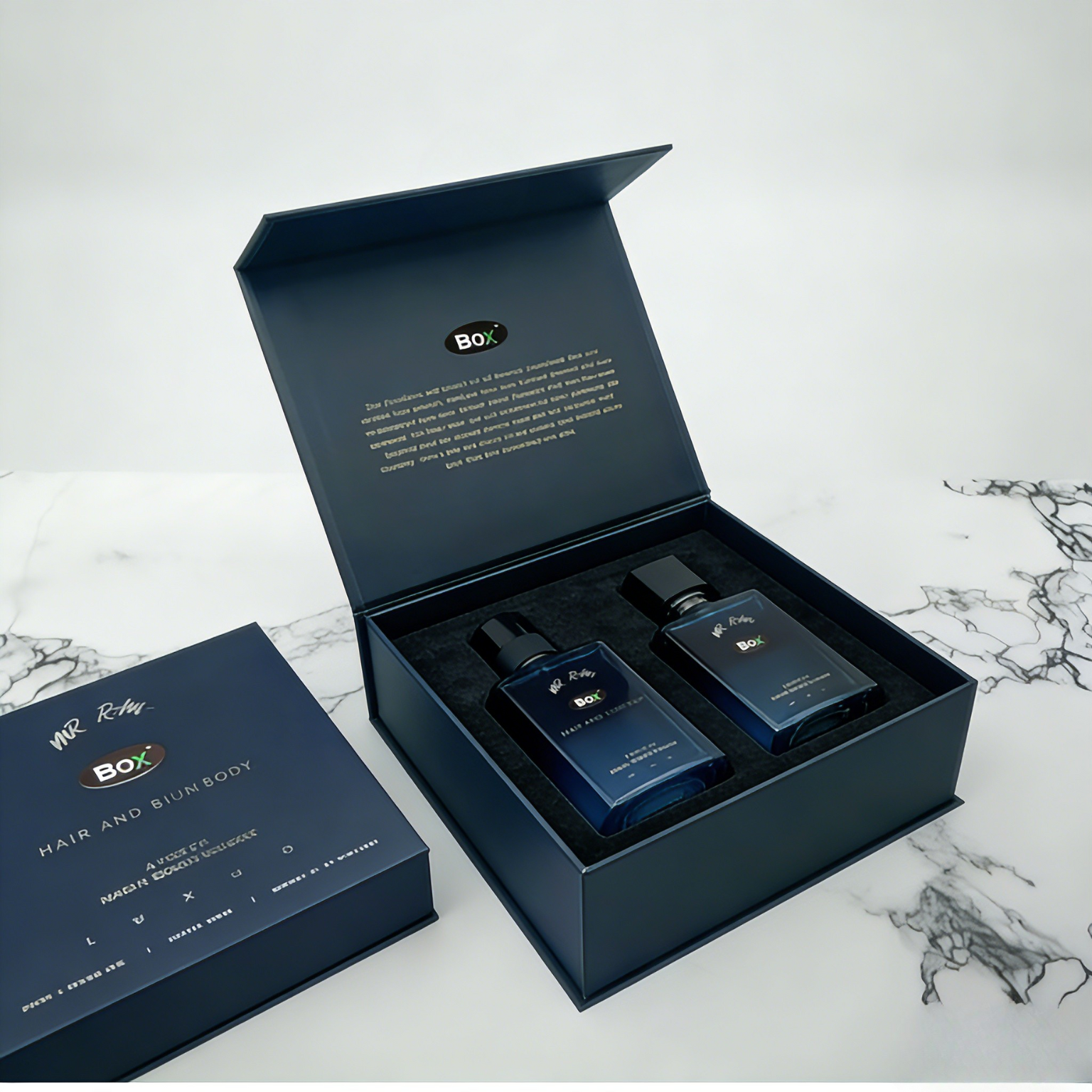 Grosir Custom Luxury Kosmetik Folders Magnetic Gift EVA Foam Insert Matt Laminasi Biodegradable Material untuk Kerajinan Parfum