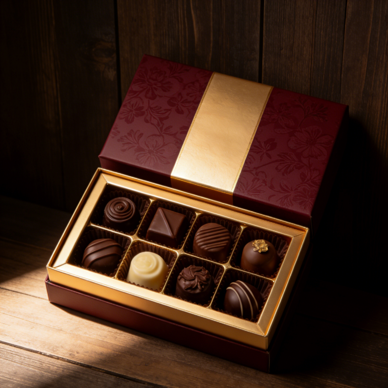 Logo Khusus Kotak Hadiah Cokelat Pribadi Kemasan Permen Cokelat Kosmetik Kotak Kosmetik Kotak Bar Cokelat Kosmetik