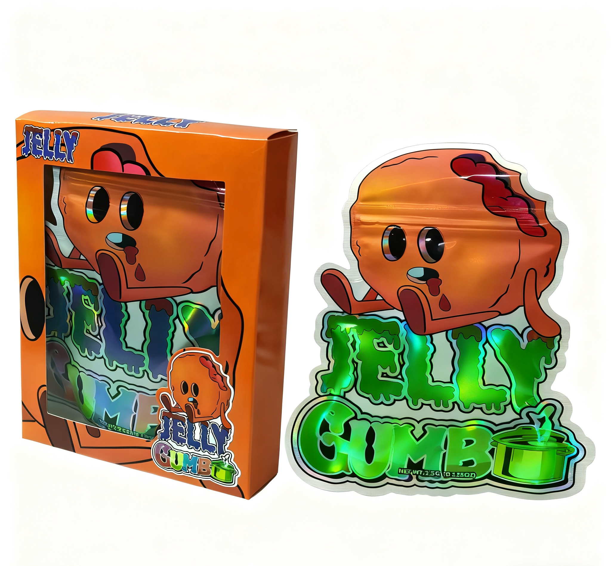 Custom Printed 3.5g Resealeable Mylar Bags for Snack Packaging Stand Up Bags