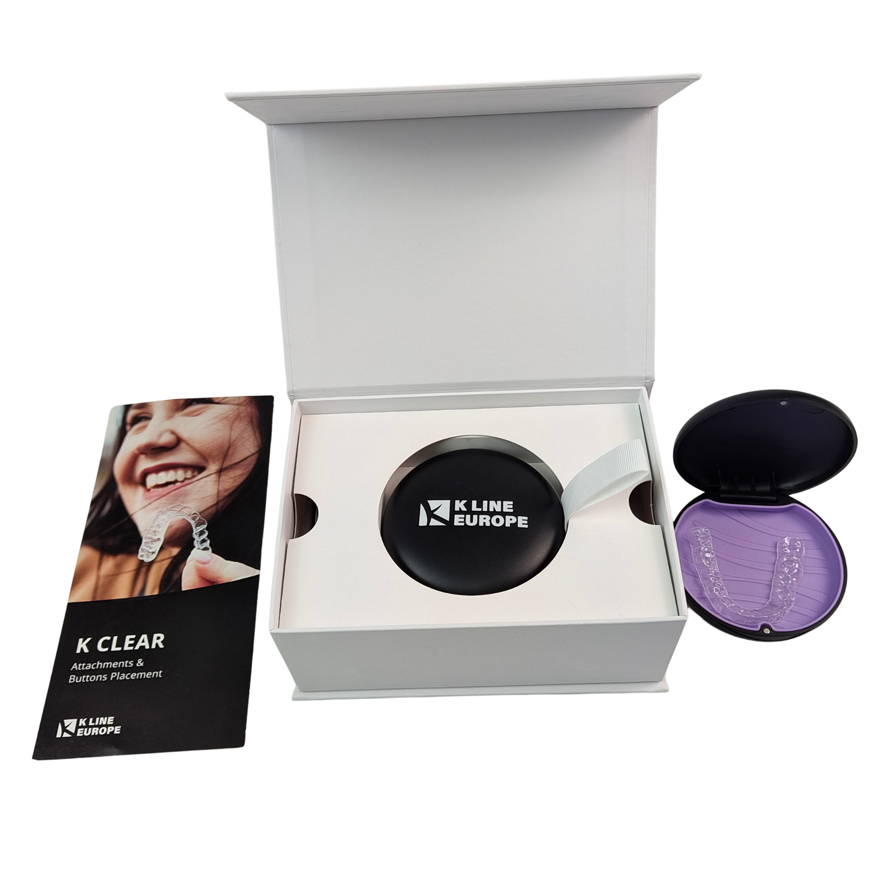 Kotak Kit Kawat Gigi Logo Kustom Kotak Kemasan Penyelaras Ortodontik Dengan Sisipan Kertas Kotak Kemasan Penyelaras Gigi