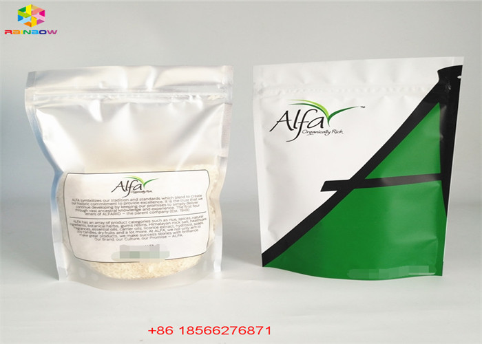 Kantong Plastik Perak Bening Kemasan Tas Kunci Zip yang Dapat Ditutup Aluminium Foil