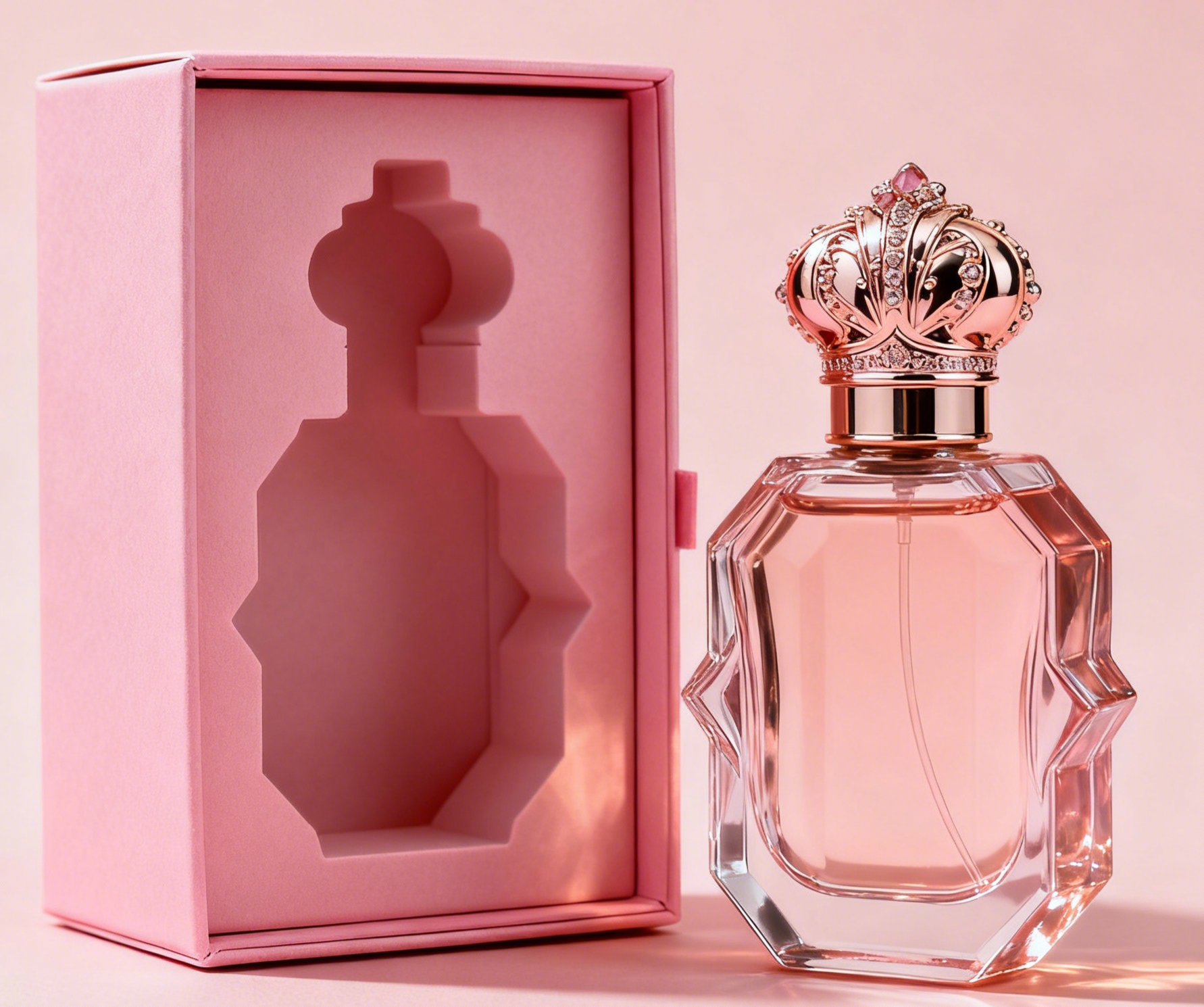 Custom Luxury White Cardboard Box Untuk Botol Parfum 50ml 100ml Box Top Lid Perfume Set dengan Premium Gift Box