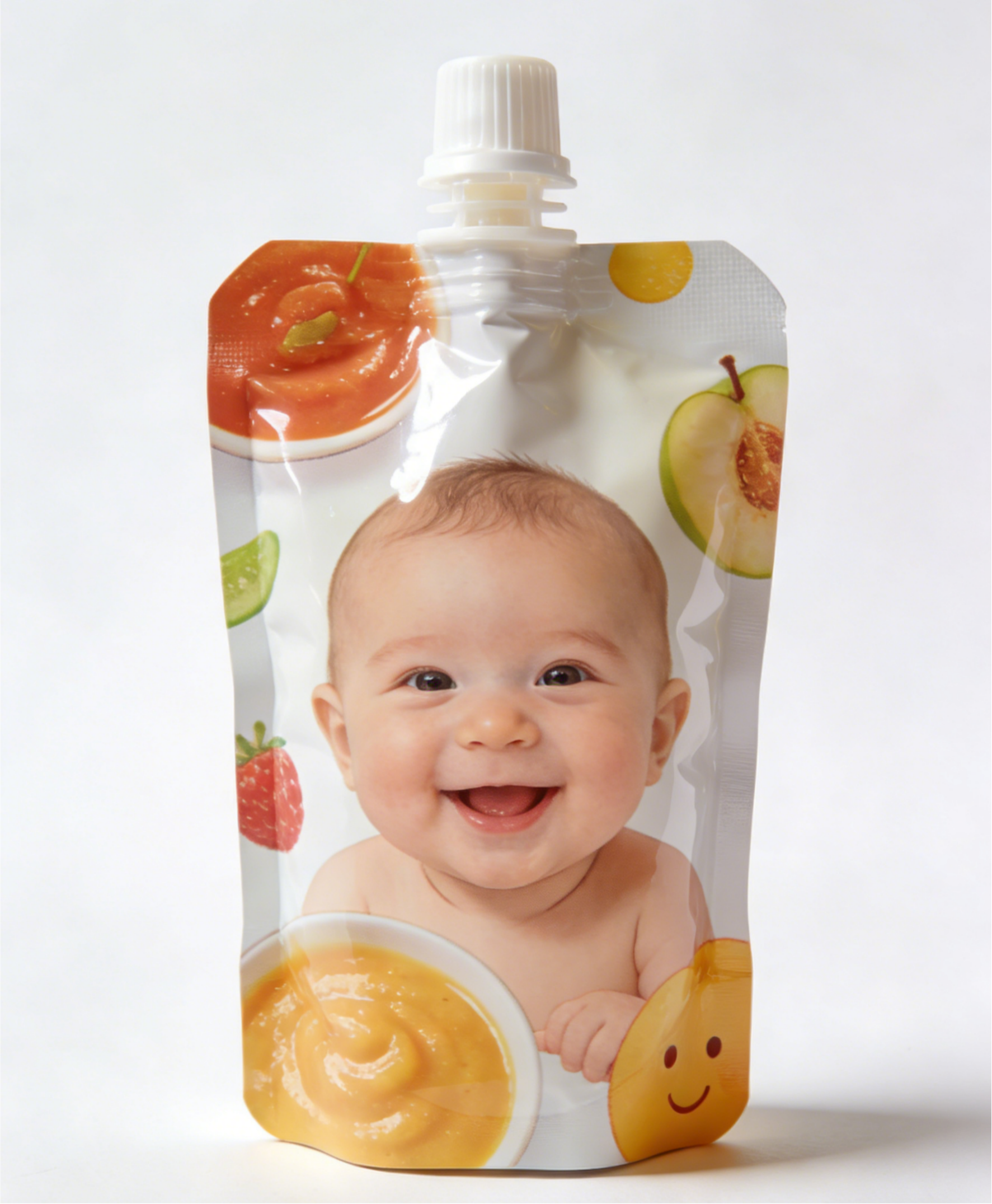 30ml Custom Printed Food Grade Spout Pouch untuk Baby Juice dan Puree Packaging