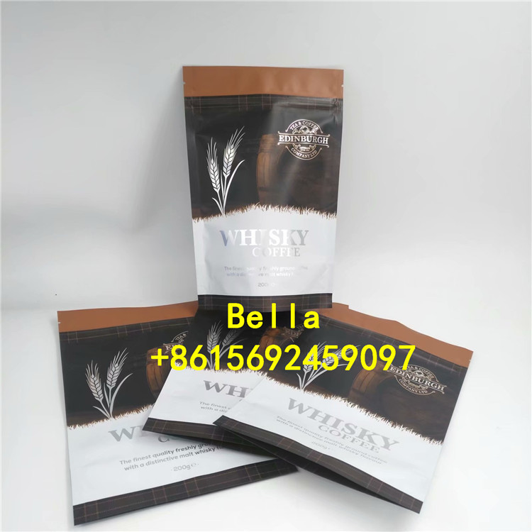 Kantong Laminated Aluminium Foil Packaging Zip Lock Bag Stand Up Pouch Coffee Bag