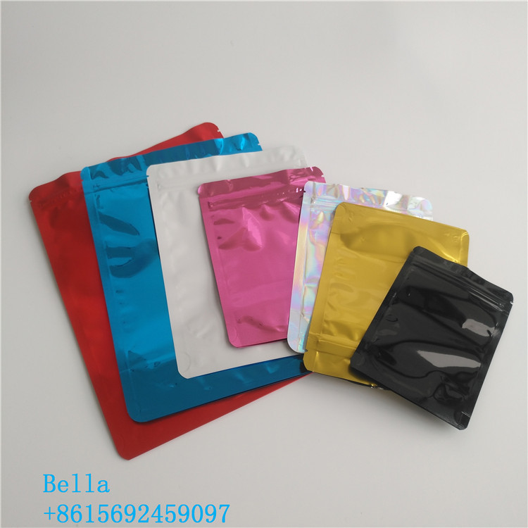 Smooth Bright Surface Cosmetic Packaging Bag Bahan Aluminium Foil Ukuran Disesuaikan
