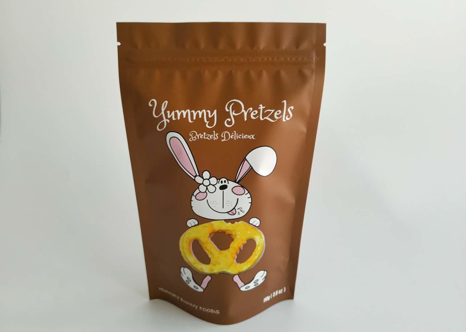 Aluminium Foil Laminated Stand Up K Bags Dried Beef Snack Packaging awet