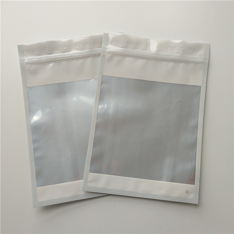 Garmen Holographic Foil Pouch Kemasan Ziplock Clear Front Untuk Sock / Underwear