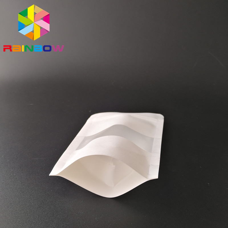 White Kraft Paper Cookies Bags Packaging, Kemasan Foil Bag Matte Surface Finish