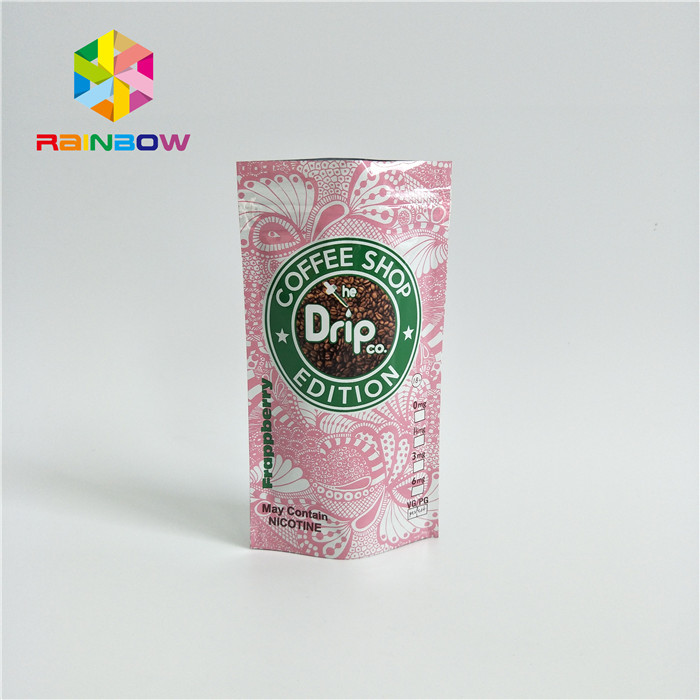 Bahan Kantong Plastik Kemasan Dilaminasi Ziplock Stand Up Bags Dengan One Way Valve