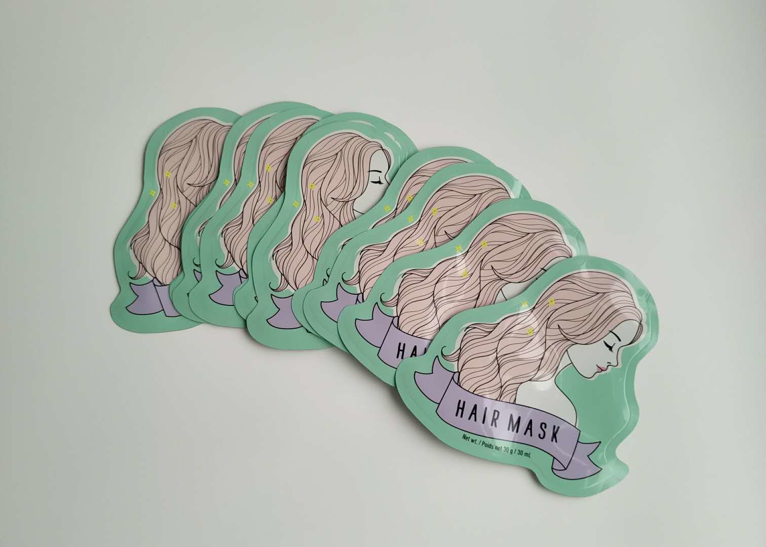 Digital Printing Tas Pengemasan Kosmetik Masker Wajah Pukulan Didaur Ulang Ukuran Apapun