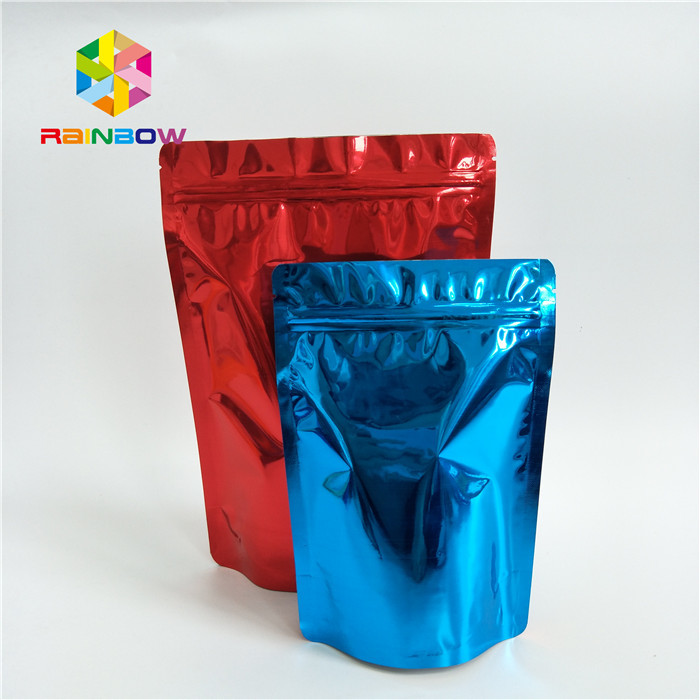 Food Grade Kustom Dicetak Stand Up Kantong Dicetak Bau Aluminium Foil Ziplock