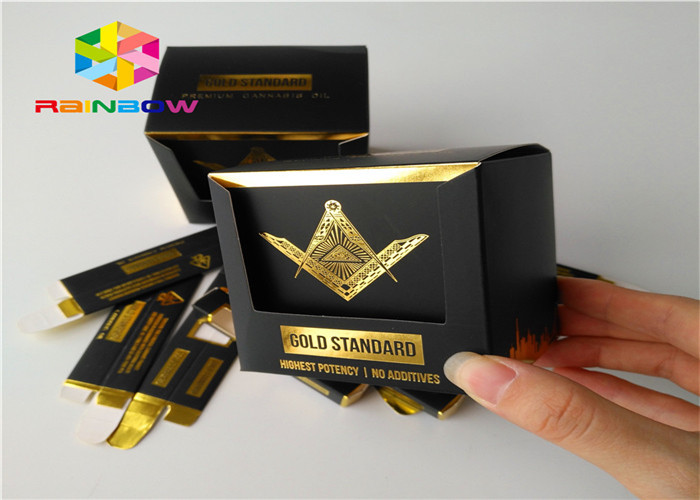 Embossed Printing Paper Box Packaging Produk Komoditas Kecil Dengan Jendela