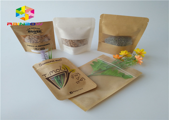 Kecil Aluminium Foil Zip Lock Paper Bag Kemasan Pouch Doypack Efek Matte Untuk Makanan