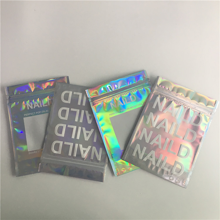 SGS / FDA Aluminium Foil Tas Makeup Kemasan Mylar Reusable Tiga Sisi Disegel