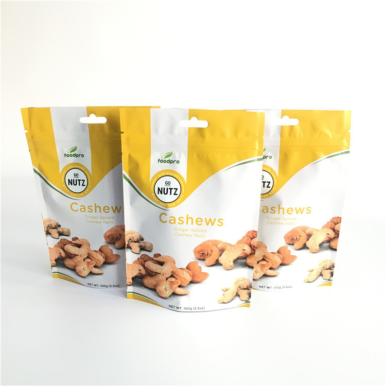 Kemasan Kustom Cetak Kantong Plastik Stand Up Zipper Bag Dengan One Way Degassing Valve