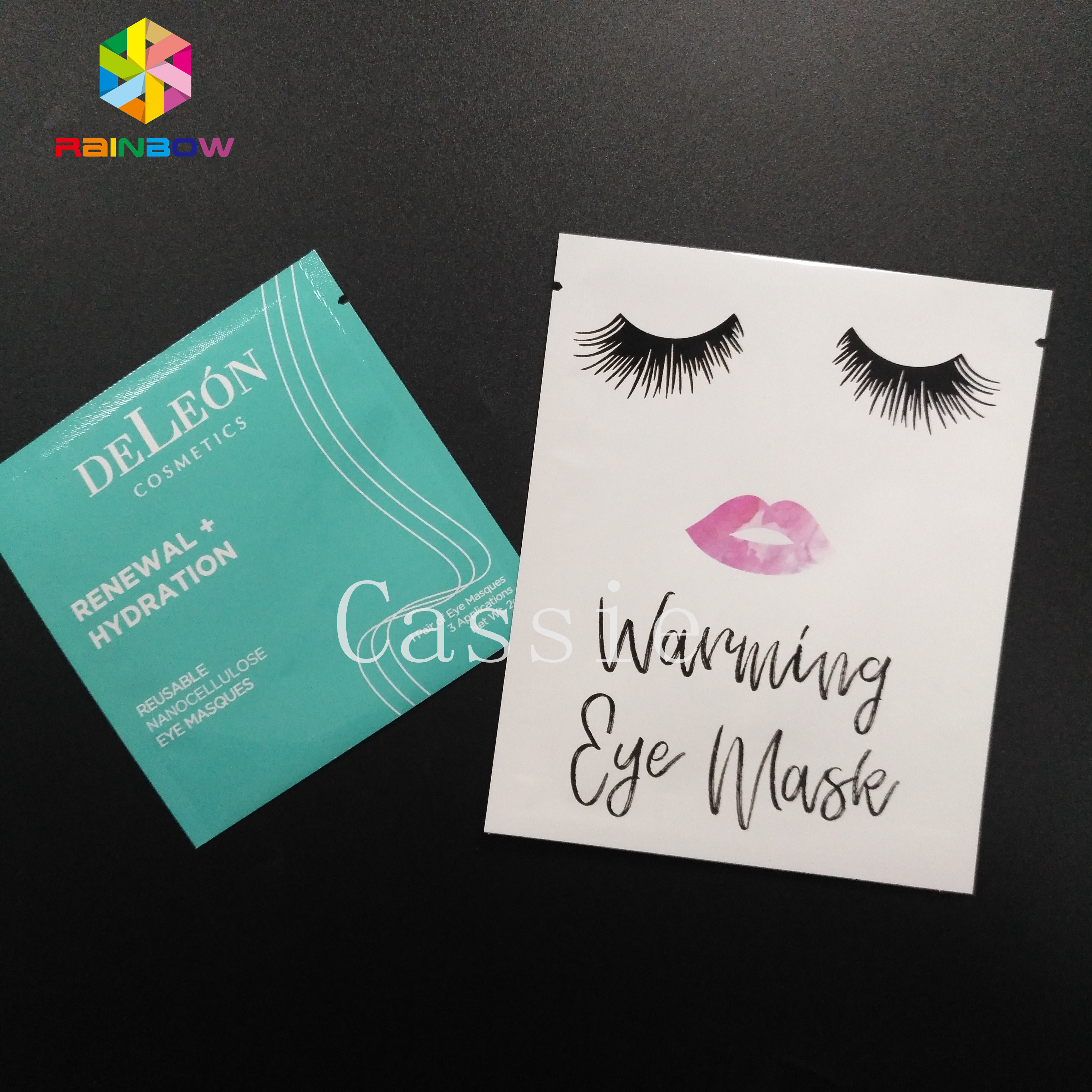 Laminasi PE PET Aluminium Foil Pouch Kemasan Masker Wajah Tas Plastik Dengan CMYK Gravure