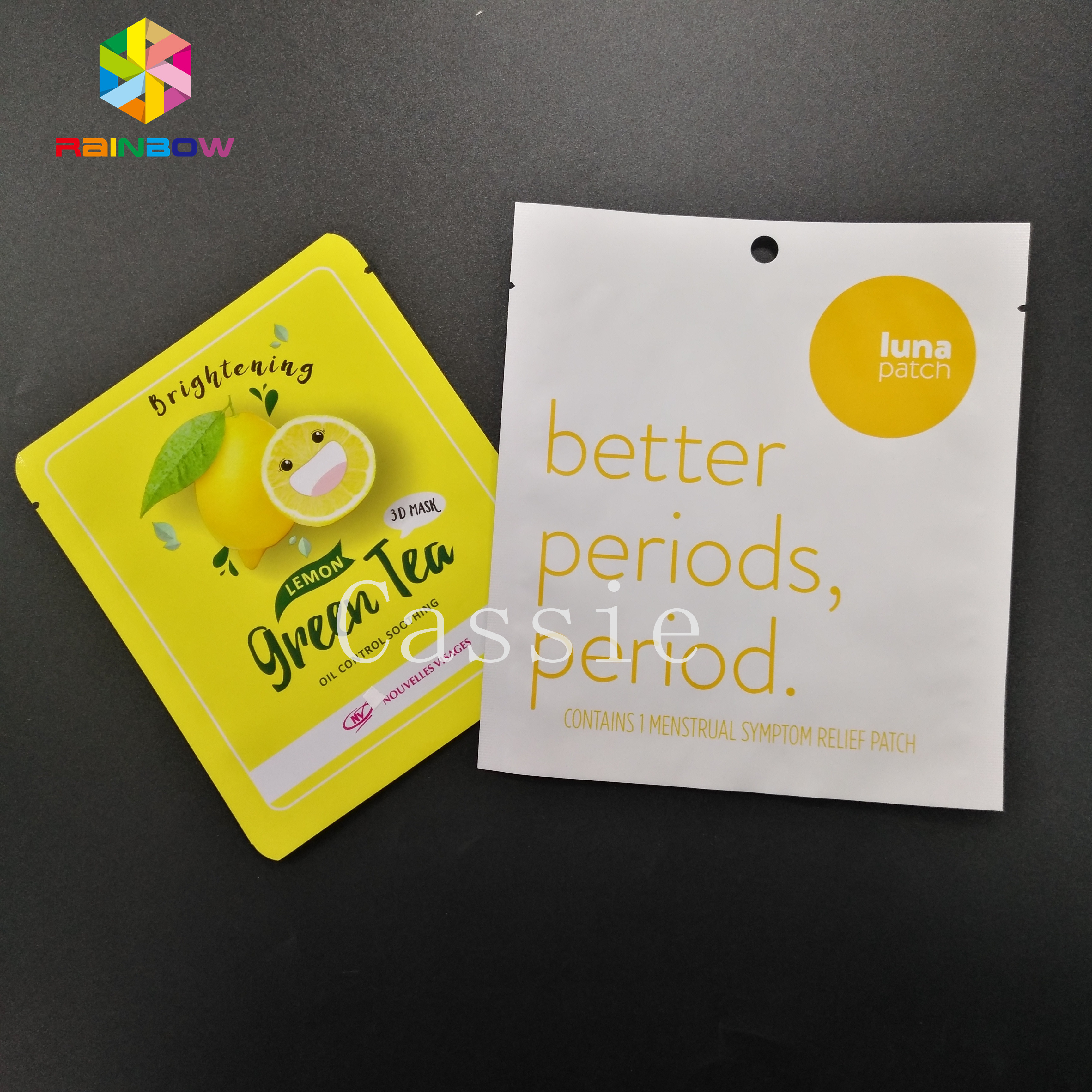 Muti Desain Grip Lock Bags Tiga Sisi Panas Segel Food Grade Aluminium Foil Mylar Vacuum Kantong