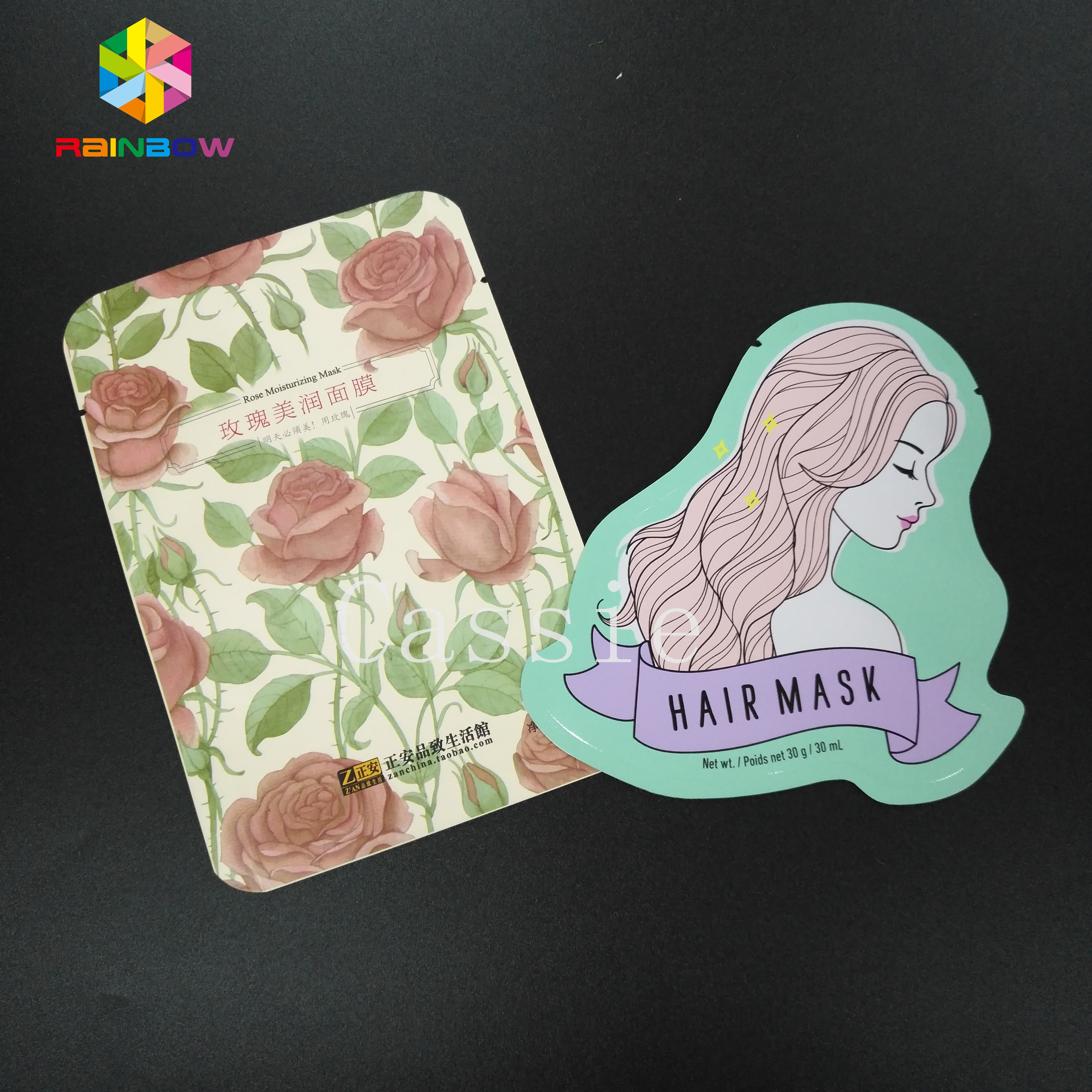 Tas Pegangan Multi Warna Berwarna Mylar Foil Paket Sampel Open Top Untuk Kemasan Serbuk