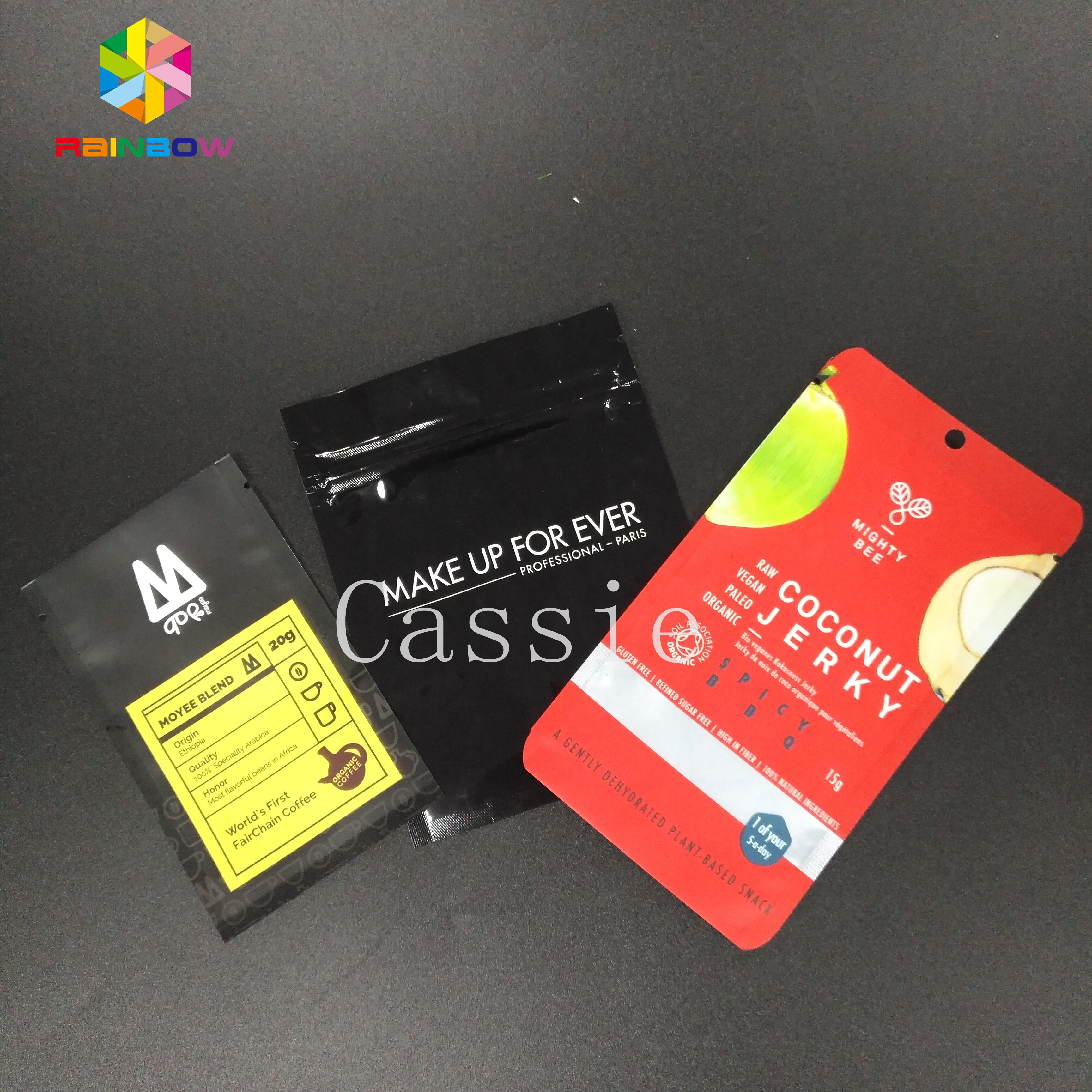 Aluminium Foil Kantong Plastik Kemasan Bentuk Khusus Krim Sampel Tas Minyak