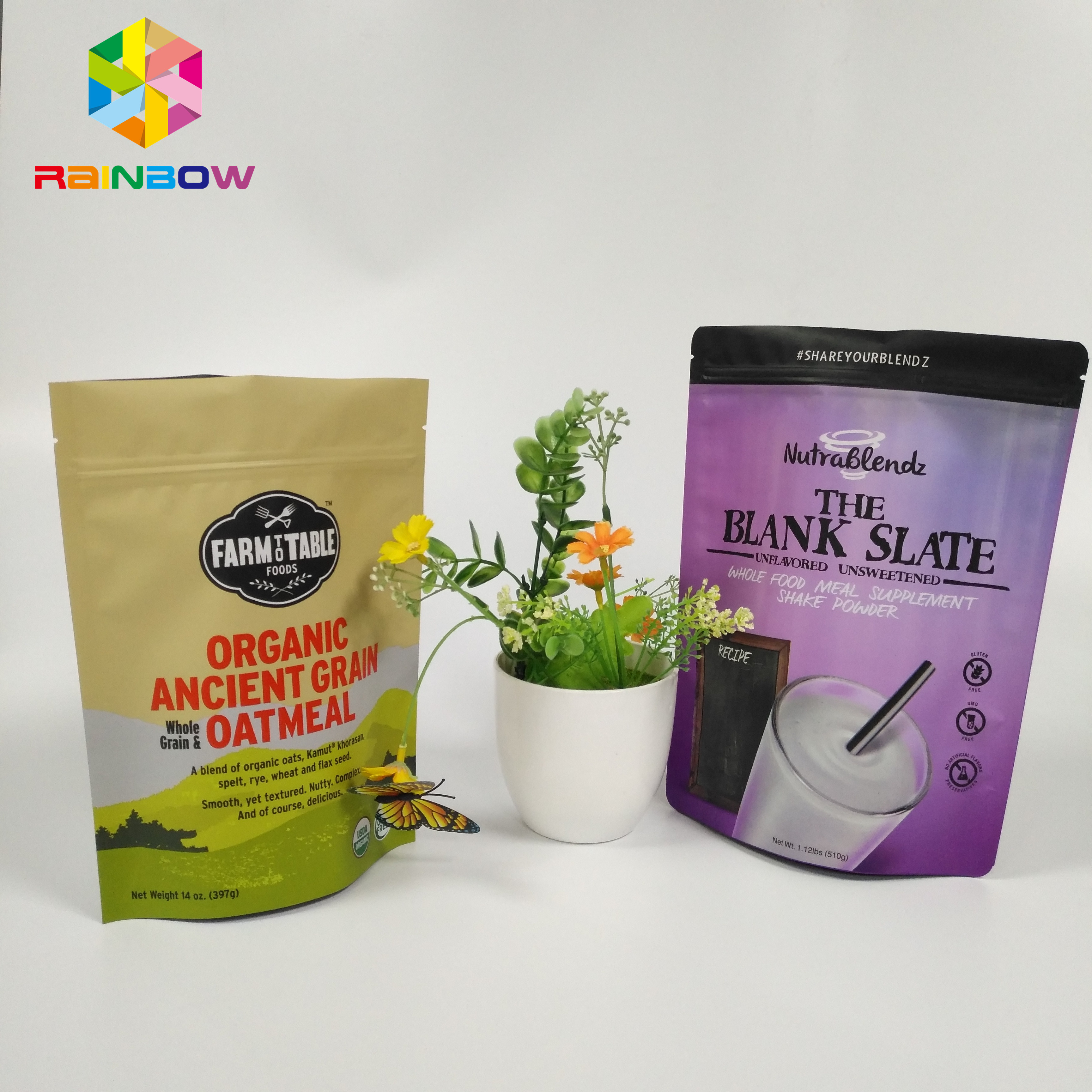 Tas Snack yang Dapat Ditutup Ulang Kemasan Aluminium Foil Stand Up Doypack Zip Lock Pouch