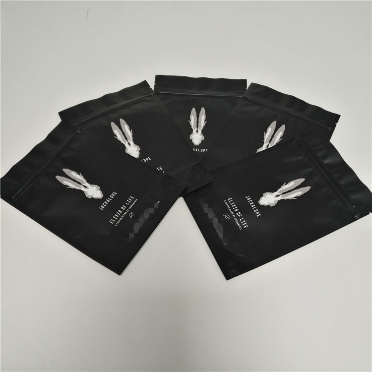 250 Gram Matte Hitam Makanan Kemasan Film Stand Up Coffee Bags Persetujuan FDA SGS