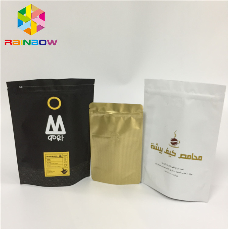 Kemasan Laminated Foil Pouch Zipper Zipper Stand Up Pouch Dengan Gravure Printing