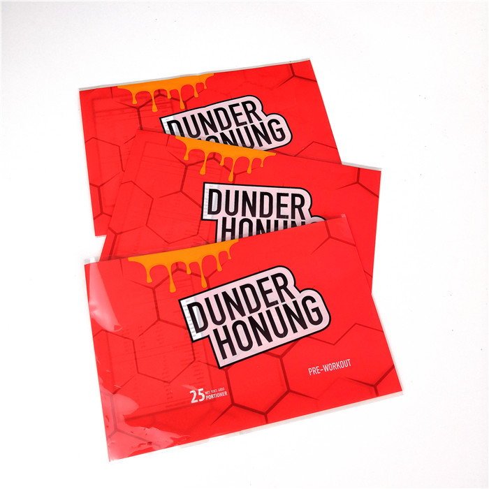 Label Menyusut Lengan Tahan Air Perekat Jelas Dicetak Minuman Energi Panas Sensitif