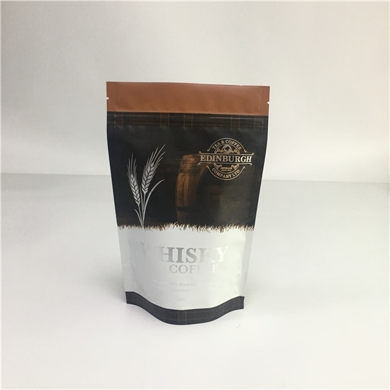 Zip Up Aluminium Standlock Ziplock Kantong, Tas Plastik Tertutup Dengan Katup