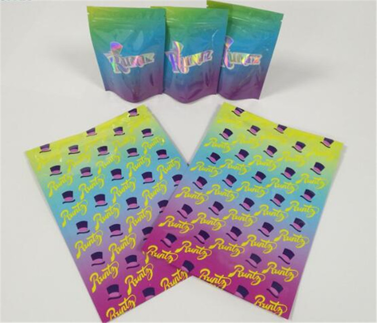 Bukti Medis Bau Kosmetik Organizer Tas Mengkilap Mylar Foil Mini Ziplock Warna CYMK