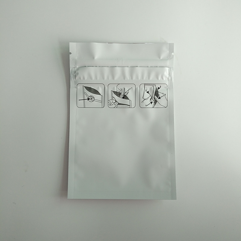 3 Side Seal Matte Stand Up Pouch Packaging, Stand Up Zipper Pouch Children Proof