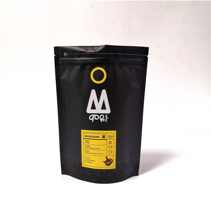 Stand Up Kantong Plastik Kemasan Food Grade Aluminium Foil Coffee Bag Gravnre Printing
