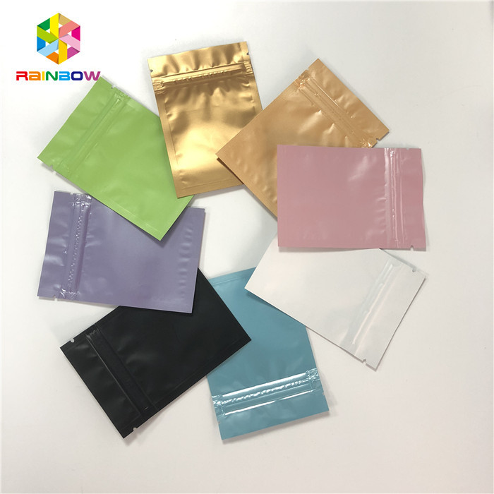 Full Color Aluminium Foil Pouch Kemasan Ziplock Flat 3 Sealed Bags