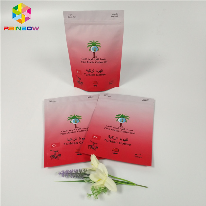 Plastik Stand Up Pouch Foil Pouch Kemasan Gravure Printing Light Proof Persetujuan FDA