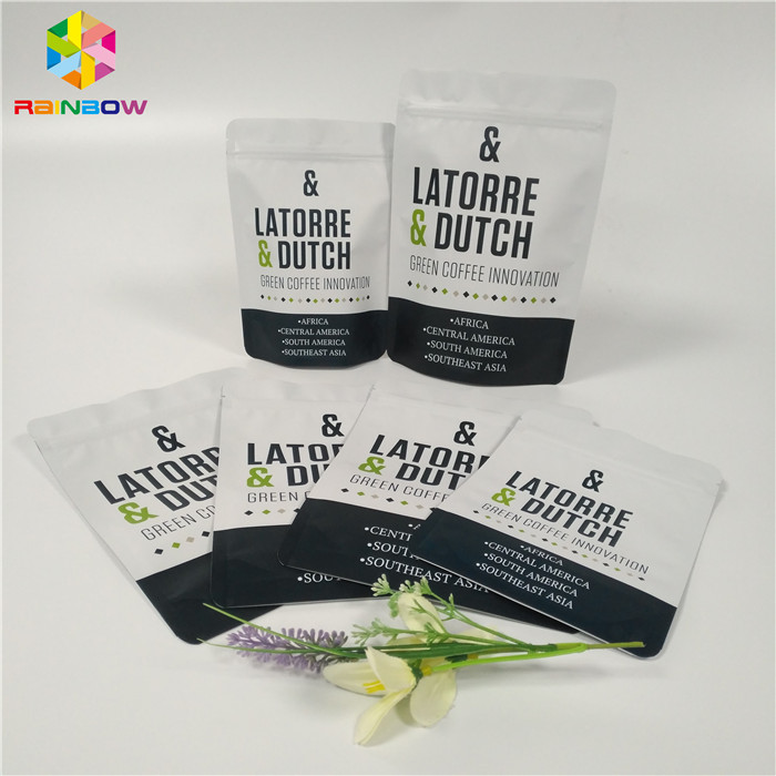 Aluminium Foil Pouch Packaging Ziplock Reclosable Valve Coffee Bag Gravure Percetakan