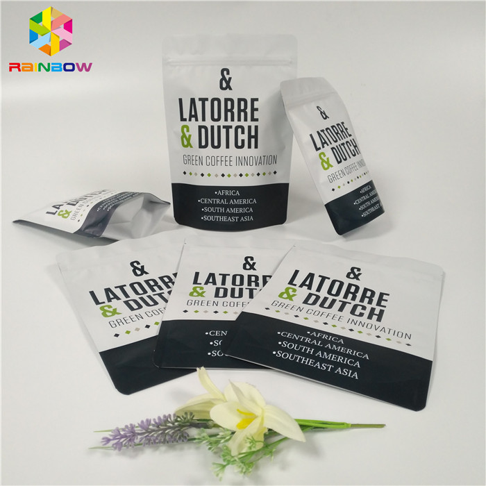 Ziplock Foil Pouch Kemasan Reclosable Valve Coffee Bag Bahan Laminated