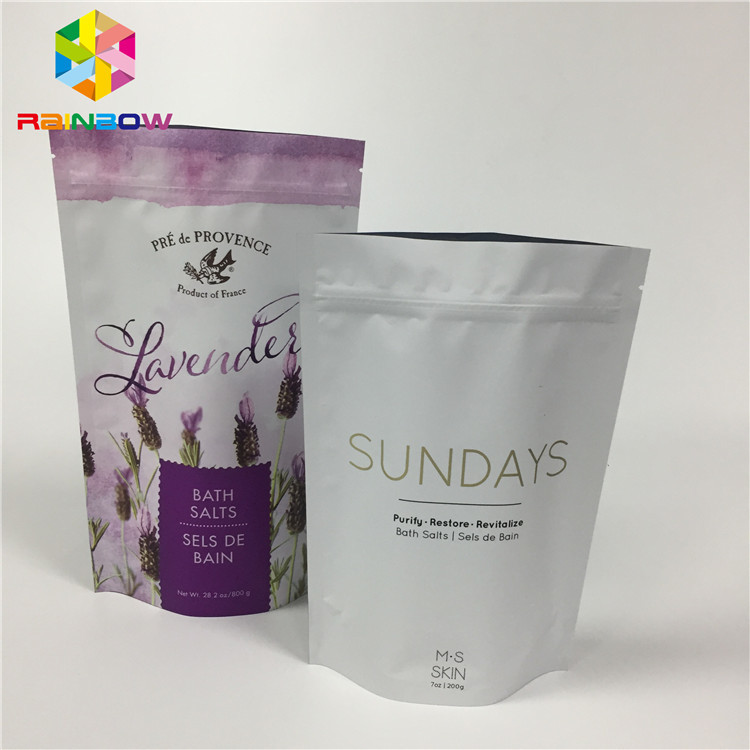 Matte Aluminium Foil Stand Up Zipper Pouch Bags Untuk Paket Makanan Kering